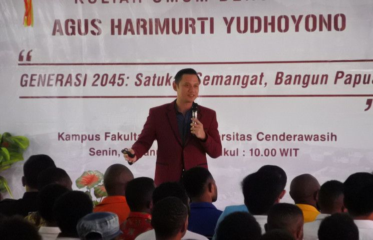 Pesan AHY Bagi Generasi Emas Papua